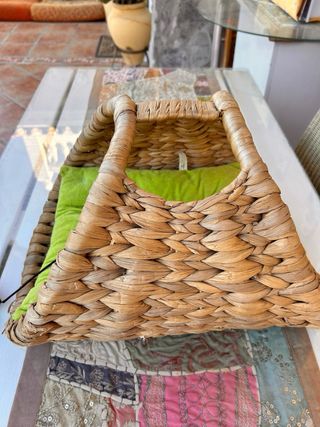 Cama para gato tejida