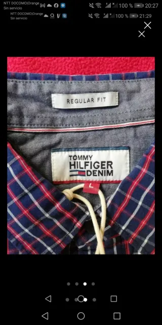 Camisa Tommy Hilfiger cuadros hombre