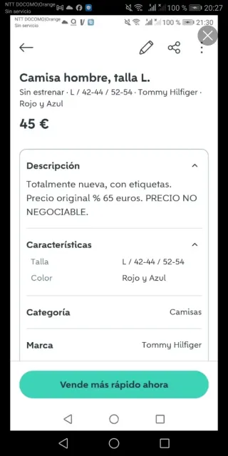 Camisa Tommy Hilfiger cuadros hombre