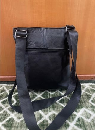 Borsello vera pelle nero