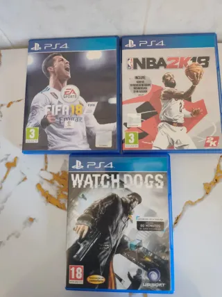 3 Juegos PS4: FIFA 18, NBA 2K19, Watch Dogs