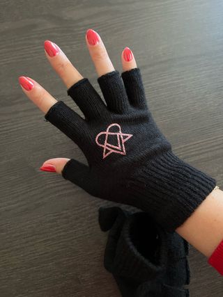 Guantes Invierno HIM Valo Negro Rosa