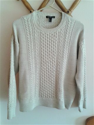 REBAJ como nuevo jersey Mango blanco roto t. M