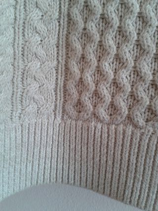 REBAJ como nuevo jersey Mango blanco roto t. M