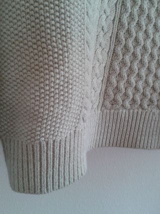 REBAJ como nuevo jersey Mango blanco roto t. M