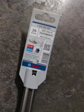 Broca Bosch SDS max-4 25mm y 22mm x 400/520mm
