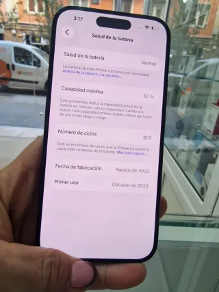 IPhone 15Pro 128GB Color Azul noche