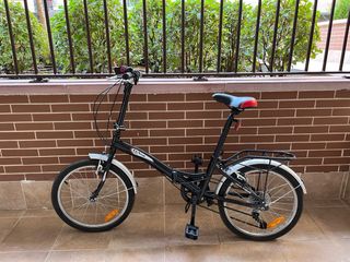 Bicicleta Plegable Urbana Negra