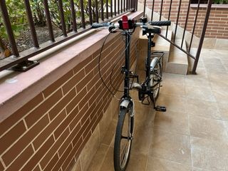 Bicicleta Plegable Urbana Negra