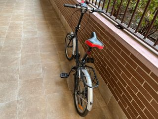 Bicicleta Plegable Urbana Negra