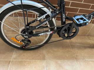 Bicicleta Plegable Urbana Negra