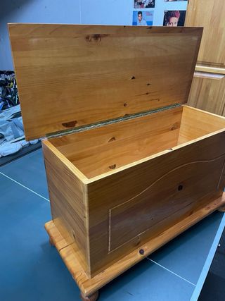 Arcón madera maciza rústico gran capacidad