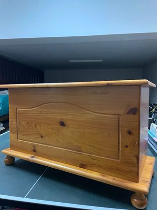 Arcón madera maciza rústico gran capacidad