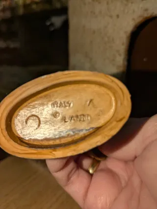 Figura Pastor Naranja y Amarillo