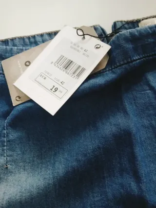 Falda vaquera con cordones talla 40