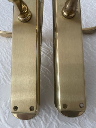 8 Pares Manillas Puerta Doradas