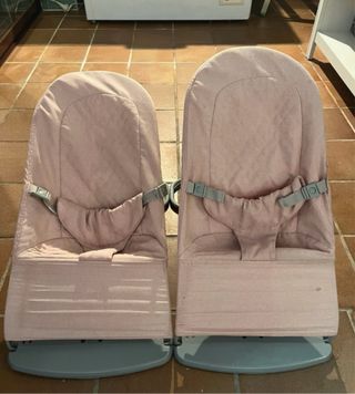 2 Hamacas para bebé color rosa