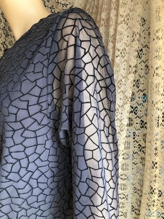 Vestido largo fiesta gris con brillo