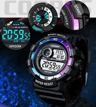 Reloj Deportivo Digital COOBOS WR50M