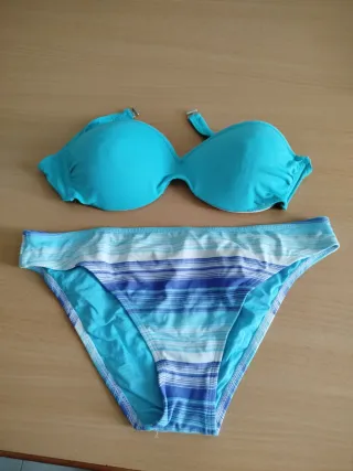 Bikini azul y turquesa Marie Claire