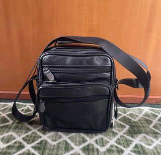 Borsello vera pelle nero