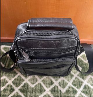 Borsello vera pelle nero