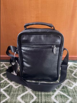 Borsello vera pelle nero