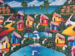 Cuadro Naif Pintado a Mano