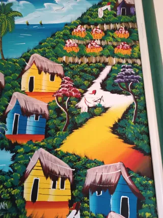 Cuadro Naif Pintado a Mano
