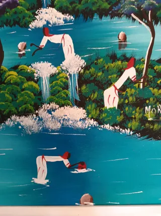 Cuadro Naif Pintado a Mano