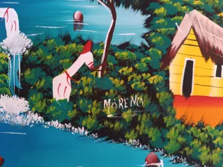 Cuadro Naif Pintado a Mano