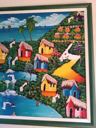 Cuadro Naif Pintado a Mano