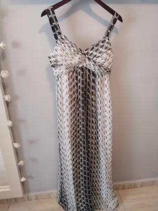 Vestido largo estampado