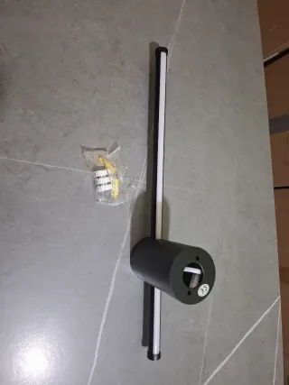 Aplique de pared negro moderno