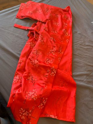 Bata kimono estampado floral