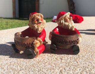 Conjunto decoración mesa navideña.