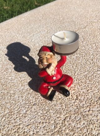 Conjunto decoración mesa navideña.