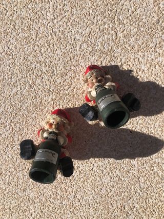 Conjunto decoración mesa navideña.