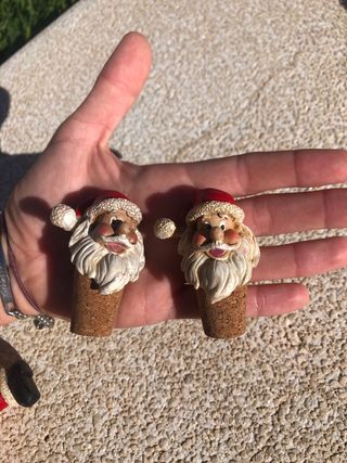 Conjunto decoración mesa navideña.