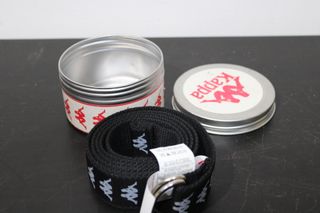 Cintura Kappa 222 Banda Belt 3.5 Black-White 1990