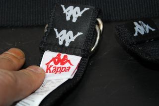 Cintura Kappa 222 Banda Belt 3.5 Black-White 1990