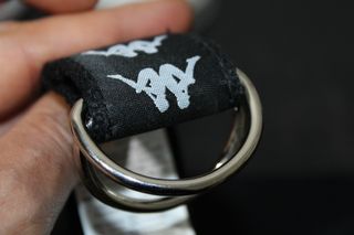 Cintura Kappa 222 Banda Belt 3.5 Black-White 1990