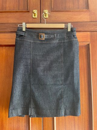 Falda vaquera Zara azul