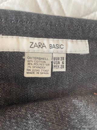 Falda vaquera Zara azul