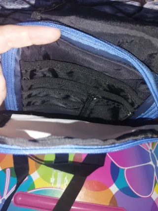 Bandolera Reebok blanca y azul