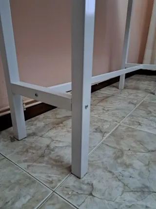 Mesa alta madera y taburetes