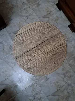 Mesa alta madera y taburetes