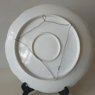 Grande vassoio Limoges in porcellana vintage