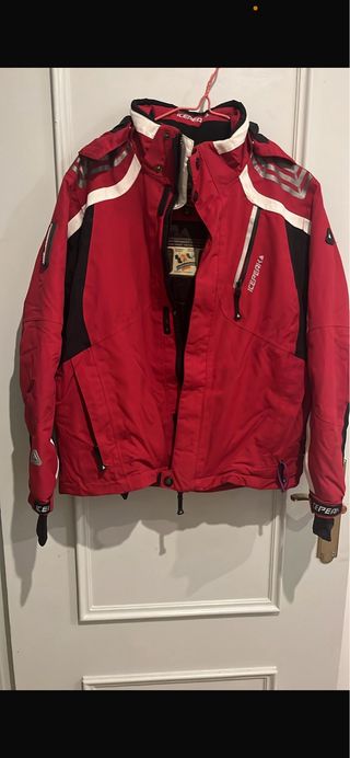 Chaqueta de esquí ICEPEAK roja y negra