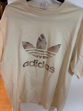 Camiseta Adidas Beige Talla XXL